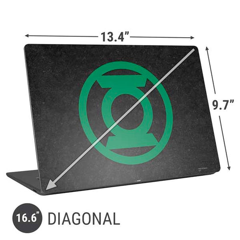 DC Comics Green Lantern Logo Black Background Universal Laptop 16.6in (13.4 x 9.7in) Skin
